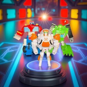 Playskool Hero Transformers Griffin Rock Boulder Blades Optimus Prime Figures